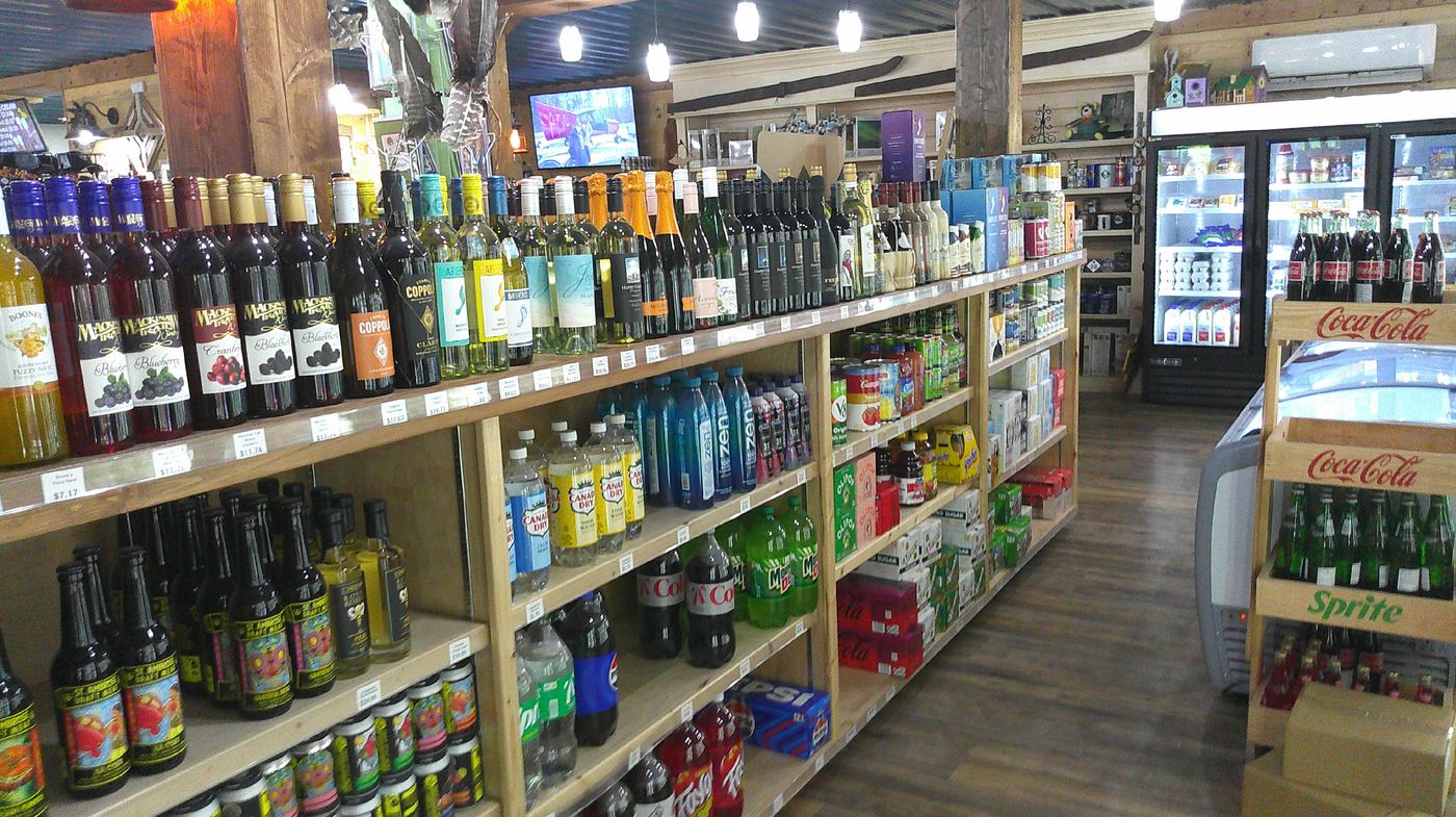 Wine and beverage aisle